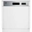 Beko BDSN153E3X beépíthető külső vezérlőpaneles mosogatógép, 13 teríték, ujjlenyomatmentes  rozsdamentes acél