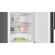 Bosch KGN49OXBT Serie6 alulfagyasztós hűtőszerkény, NoFrost, 11+129 l nettó űrtartalom,203x70x67cm,Fekete-inox kivitel