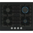 Bosch PPP6AAI40 Serie6 beépíthető gázfőzőlap, Matt Design edzett üveglap, FlameSelect