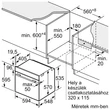 Bosch HBA534BW3 Serie4 beépíthető sütő, fehér,  71 l sütőtér, EcoClean hátfal , 1-szintű teleszkópos sütősín