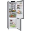 Bosch KGN49LBCF Serie6 alulfagyasztós fekete üveg hűtőszerkény,noFrost,311+129 l,203x70x67cm