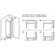 Bosch KIR81ADC0 Serie6 Beépíthető hűtő, SoftClose laposzsanér ,310l nettó űrtartalom, VitaFresh