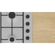 Bosch PBP6B5K80H Serie2  nemesacél gázfőzőlap, 60 cm,  elektromos szikragyújtás