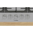 Bosch PCQ7A5I90 Serie6  nemesacél gázfőzőlap, 75 cm, FlameSelect 