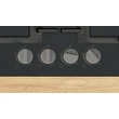 Bosch PNH6B6K40 Serie4  gázfőzőlap, 60 cm, fekete edzett üveg, WOK égő