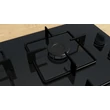 Bosch POH6B6K30 gázfőzőlap, 60 cm, Fekete edzett üveg, WOK égő