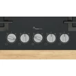 Bosch PPQ7A6I40 Serie6 gázfőzőlap, 75 cm, fekete edzett üveg, FlameSelect ,WOK égő, öntöttvas edénytartó rács