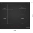 Bosch PVS61AHC1E Serie6 beépíthető indukciós főzőlap, Matt Design felület (karcálló), 2 összekapcsolható CombiInduction zóna 