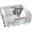 Bosch SMI4HCS19E Serie 4, Félig beépíthető mosogatógép, 60 cm, Szálcsiszolt acél 