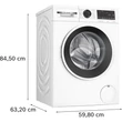 Bosch WGG2540NBY Serie 6 elöltöltős mosógép, 10 kg, max. 1400 fordulat/perc, IronAssist gőzprogram