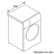 Bosch WGJ24401BY Serie6 mosógép, IronAssist gőzprogram és opció , 9 kg,1400 ford/perc