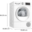 Bosch WQG14591BY Serie 6 szárítógép, 9 kg , AutoDry ,Öntisztító kondenzátor ,