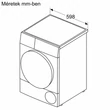Bosch WQG243DMBY Serie 6 szárítógép , 9 kg ,EasyClean Filter , AutoDry