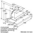 Bosch DFS097A51, Teleszkópos páraelszívó, 90 cm, Ezüst, fémes, Serie 4