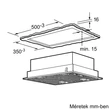 Bosch DHL555BMS serie 4 Kürtős páraelszívó, 53 cm