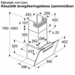 Bosch DWK67FN60, Falra szerelhető páraelszívó, 60 cm, Fekete üveg, Fekete,  Serie 4