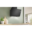 Bosch DWK81AN60, Falra szerelhető páraelszívó, 80 cm, Fekete üveg, Fekete, Serie 8