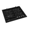 Whirlpool GOFL 629/NB beépíthető gáz főzőlap, 4 gázégő, fekete üveg