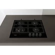 Whirlpool GOFL 629/NB beépíthető gáz főzőlap, 4 gázégő, fekete üveg