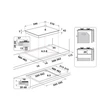 Whirlpool GOWL 628/NB EE beépíthető gázfőzőlap, 4 gázégővel, 60 cm, fekete üveg