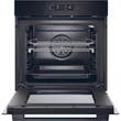 Haier H6 ID25G3YTB beépíthető sütő,hőlégbefúvás, 78 liter, pirolitikus + hidrolitikus, 19 funkció, távezzérlés és extra tartalom (WiFi), energiaosztály A++, fekete szín, M x M x S (mm) 595X595X568