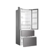 Haier HB17FPAAA szabadon álló, 4 ajtós, No Frost, világítás LED, energiaosztály E, platina inox, M x M x S (mm) 700x675x1900