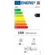 Haier HBW7519C alulfagyasztós hűtőszekrény , XL magasság. LED, C energiaosztály 