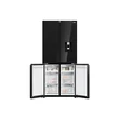 Haier HCKR7819DWGB  4 ajtós hűtőszekrény, szabadonálló, No Frost, világítás LED, energiaosztály D, fekete üveg, M x M x S (mm) 830x594x1900