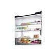 Haier HCKR7819DWGB  4 ajtós hűtőszekrény, szabadonálló, No Frost, világítás LED, energiaosztály D, fekete üveg, M x M x S (mm) 830x594x1900