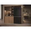 Haier HCR3818ENPT szabadon álló, 4 ajtós, No Frost, világítás LED, energiaosztály E, fekete szín, M x M x S (mm) 833x650x1815