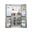 Haier HCR7918EIMP Cube  Többajtós Hűtőszekrény,szabadon álló, 4 ajtós, No Frost, világítás LED, energiaosztály E, platina inox, M x M x S (mm) 908x750x1775 