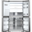 Haier HCR7918EIMP Cube  Többajtós Hűtőszekrény,szabadon álló, 4 ajtós, No Frost, világítás LED, energiaosztály E, platina inox, M x M x S (mm) 908x750x1775 