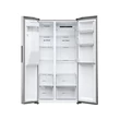 Haier HSR3918 Side by Side, szabadon álló, No Frost, világítás LED, energiaosztály E, platina inox, M x M x S (mm) 908x659x1775