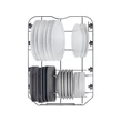 Haier XI1C3TB2FB beépíthető mosogatógép, teljesen integrált, 11 teríték, energiaosztály C, 8 program, M x M x S (mm) 448x575x816