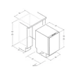 Haier XI1C3TB2FB beépíthető mosogatógép, teljesen integrált, 11 teríték, energiaosztály C, 8 program, M x M x S (mm) 448x575x816