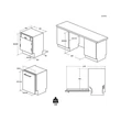 Haier XI 6C4S3FSB beépíthető mosogatógép,teljesen integrált, 16 teríték, energiaosztály C, 10 program, M x M x S (mm) 597x555x818