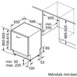 Neff S299ZB803E teljesen beépíthető mosogatógép, XXL, VarioHinge - csúszózsanér,Door Open Assist