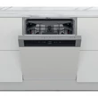 Whirlpool WBC 3C34 PF X félig integrált mosogatógép, Inox szín, 60 cm