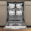 Whirlpool WH7PC15B4M60 félig integrált mosogatógép, Inox, 60 cm, C energiaosztály