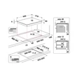 Whirlpool WFS8865NE indukciós főzőlap zónánkénti Premium Slider vezérlés FLexi Oval zóna 6. Érzék 60cm 7,2kW