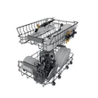Whirlpool WH2IC10BS7LA0 beépíthető mosogatógép 45cm teljesen integrált