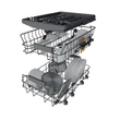 Whirlpool WH6IC11BS7LSA0 beépíthető mosogatógép, teljesen integrált 45cm 
