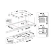 Whirlpool WL S2260 NE indukciós főzőlap zónánkénti Connectivity Premium Slider vezérlés FLexi Oval zóna 6. Érzék 60cm 7,2kW