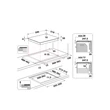 Whirlpool WTX6019DCF beépíthető indukciós főzőlap,Clean Protect üvegkerámia felület, összekapcsolható zónák vízszintesen és függőlegesen 
