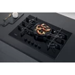 Whirlpool GOWL 728 NB beépíthető gázfőzőlap, fekete üveglap, 73 cm széles