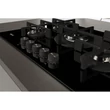 Whirlpool GOWL 728 NB beépíthető gázfőzőlap, fekete üveglap, 73 cm széles