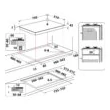 Whirlpool GOWL 728 NB beépíthető gázfőzőlap, fekete üveglap, 73 cm széles