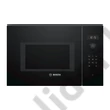 Bosch BFL554MB0 Serie 6 beépíthető mikrohullámú sütő fekete 25L 38cm balra nyíló ajtó