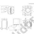 Whirlpool BI WDWG 751482 EU N   W Collection beépíthető előltöltős mosó-szárítógép 7/5kg 1400f/p