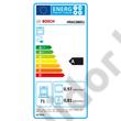 Bosch HRA5380S1 Serie 6 sütő AddedSteam gőzfunkcióval nemesacél EcoClean hátfal 1 szintű szintfüggetlen teleszkópos sütősín